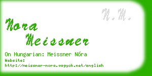 nora meissner business card